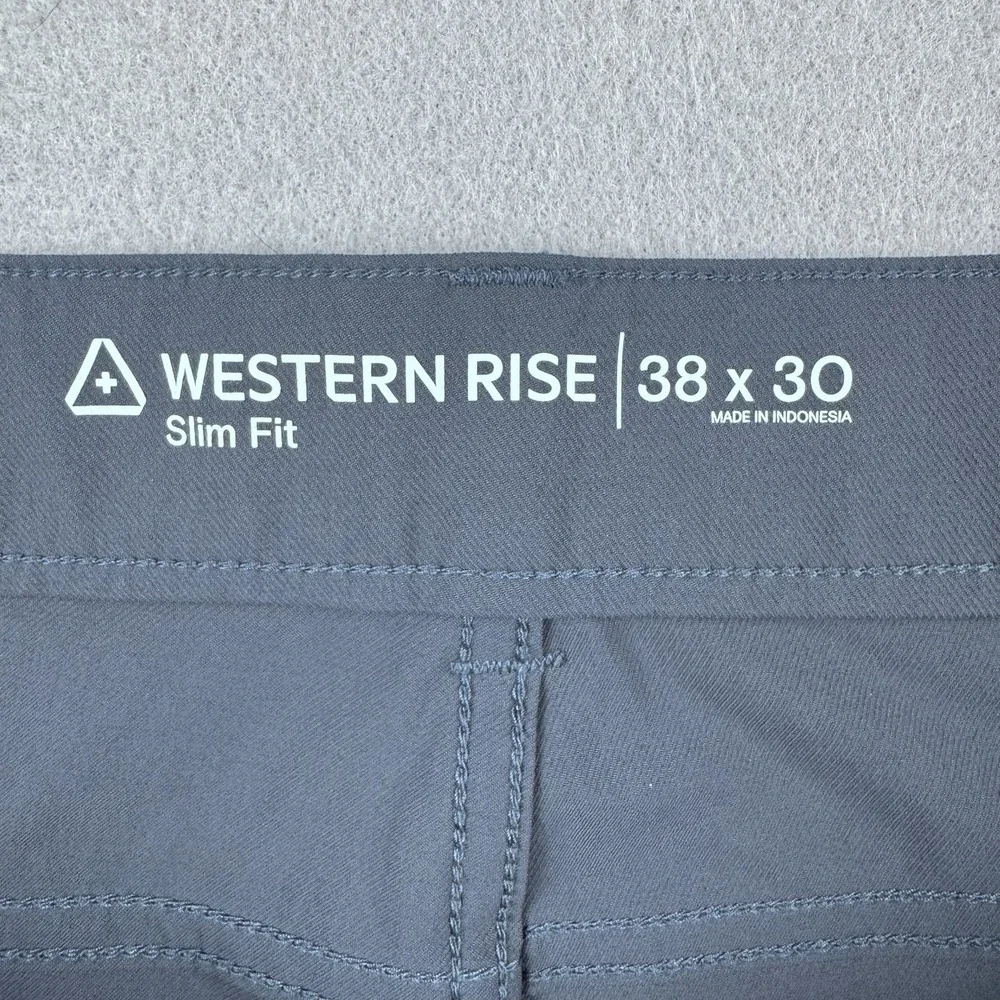 Western Rise Evolution Chino Pant Men 38x30 Blue Slim Fit Golf‎ Performance